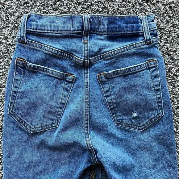 Abercrombie Fitch Blue High Rise, Skinny Jeans, Women's 24 Denim Jeans - Picture 3 of 7